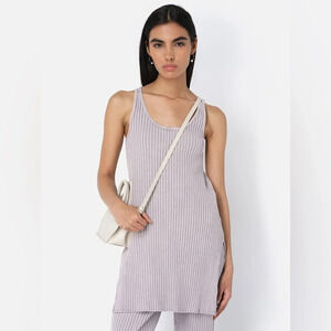 John Elliott Ginza Rib Tunic, tank top, Color Mineral Wash Thistle, size Small